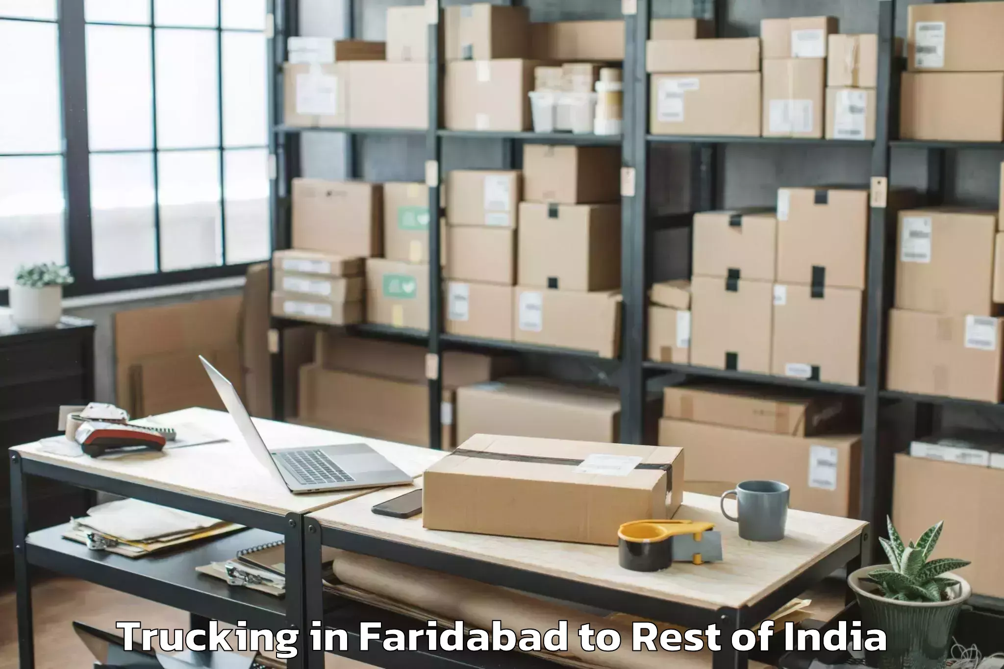 Easy Faridabad to Waddepally Trucking Booking